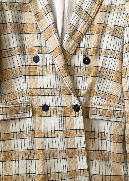  포르테포르테 수트 자켓 포르테 포르테 타탄 블레이저 암브라 - FORTE FORTE