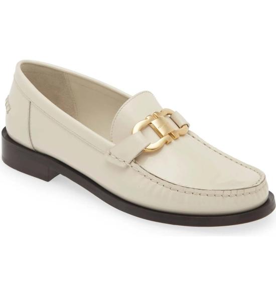  살바토레 페라가모 부츠 여성용 마리안 비트 특허 가죽  마스카포네 - SALVATORE FERRAGAMO