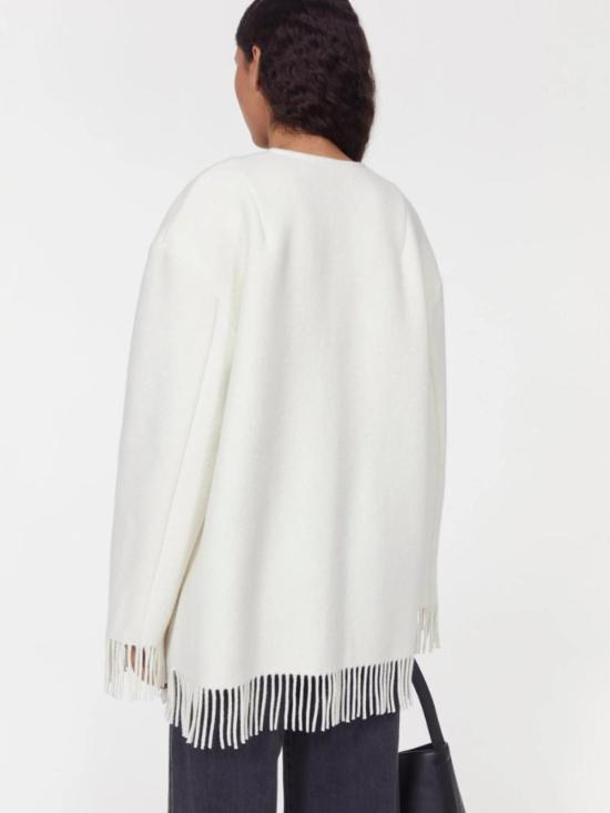  로데브예 봄버 자켓 Rodebjer 아그네스 울 재킷 크림 - RODEBJER