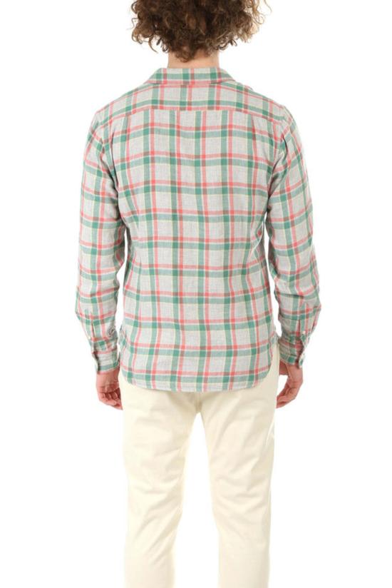  KATO 긴팔 셔츠 카토 더 리퍼 오가닉 코튼  그린 플레드 - KATO