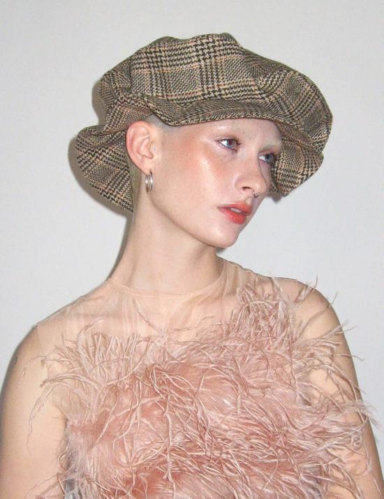  클라이드 버킷햇 로맨틱스 햇 브라운 타탄 - CLYDE