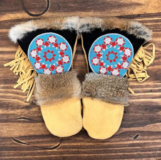  Astis 장갑 롱 커프 스웨이드 미튼 디케이터 - OTHER BRANDS