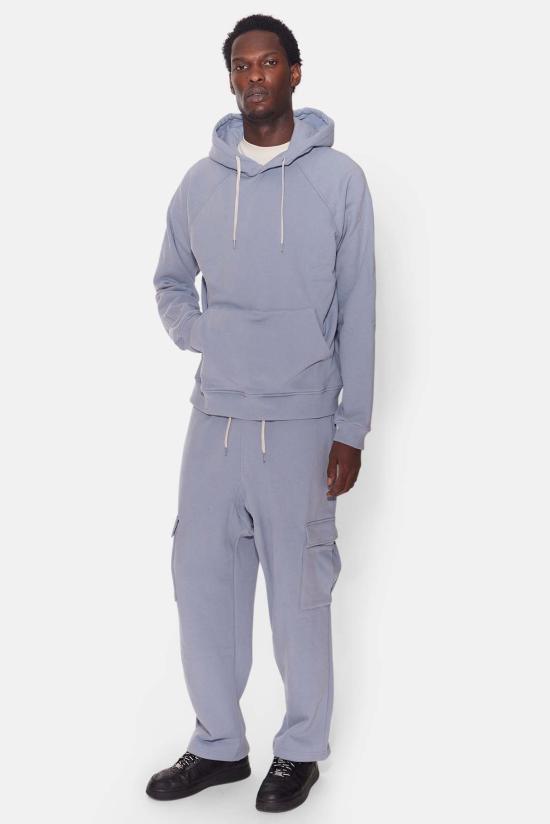  Blue&Cream 후드 티셔츠 블루&크림 록키 헤비 후디 파티나 블루 - BLUE&CREAM