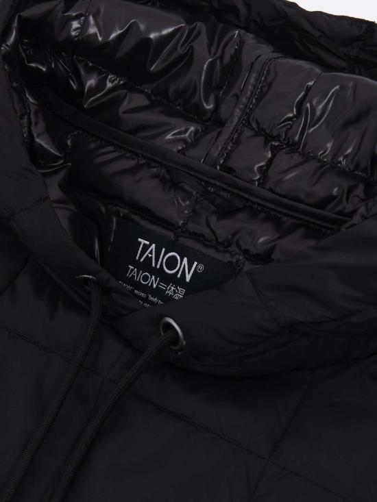  타이온 숏패딩 파카 블랙 - TAION