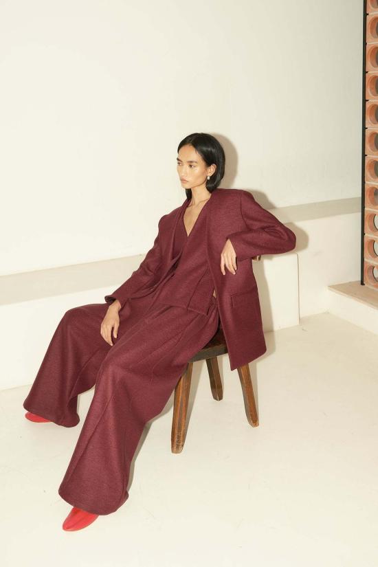  다두라 수트 자켓 Datura Senso 블레이저 버건디 - DATURA