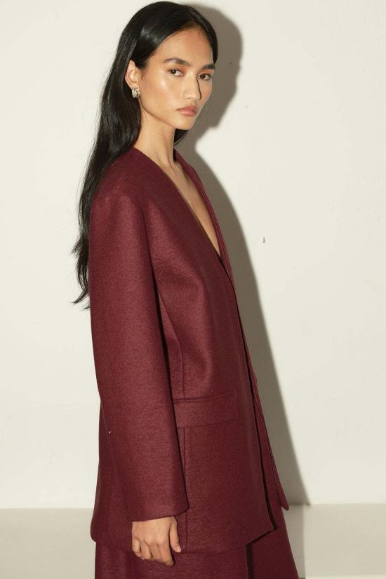  다두라 수트 자켓 Datura Senso 블레이저 버건디 - DATURA