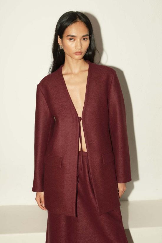  다두라 수트 자켓 Datura Senso 블레이저 버건디 - DATURA