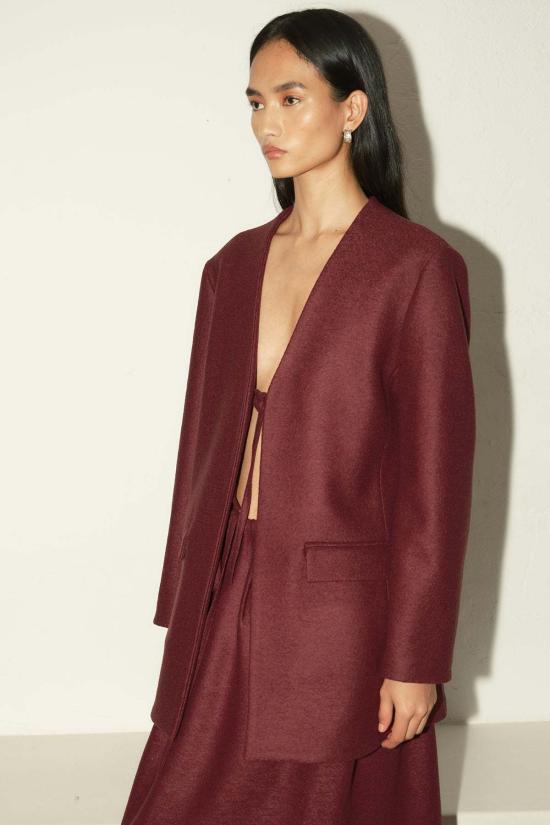  다두라 수트 자켓 Datura Senso 블레이저 버건디 - DATURA