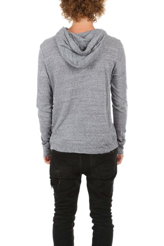  Blue&Cream 후드 티셔츠 블루&크림 58 풀오버 후디 블루 멜란지 - BLUE&CREAM