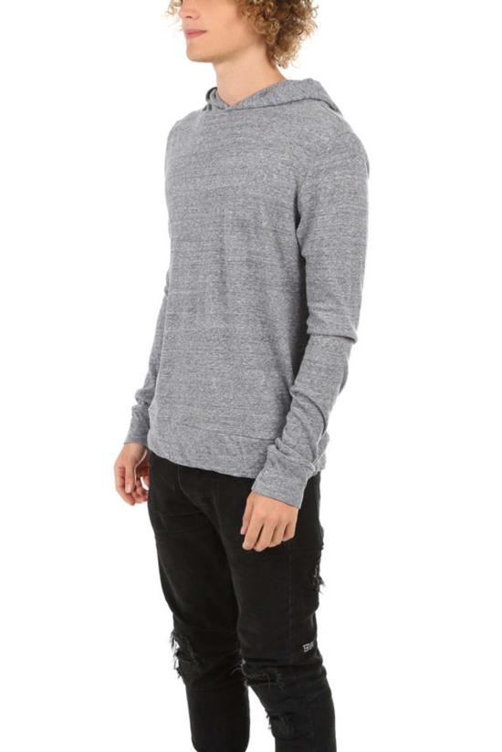  Blue&Cream 후드 티셔츠 블루&크림 58 풀오버 후디 블루 멜란지 - BLUE&CREAM