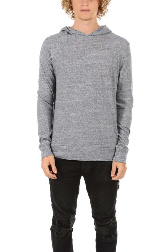  Blue&Cream 후드 티셔츠 블루&크림 58 풀오버 후디 블루 멜란지