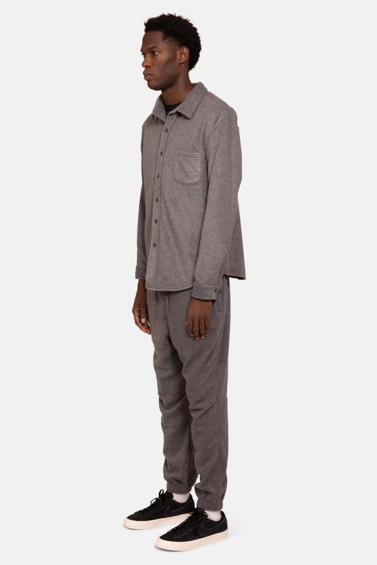  블루&크림 자켓 폴라 플리스 오버셔츠 미드 그레이 - BLUE&CREAM