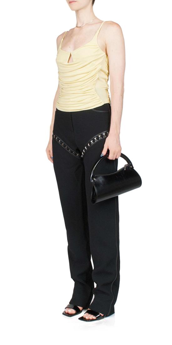  패리스 조지아 스트레이트 팬츠 파리 조지아 후크 스트레이트 레그 팬츠 - PARIS GEORGIA