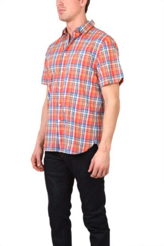  Shipley & Halmos 반팔 셔츠 Flynn 버튼 다운 탑 셸비 플레드 - OTHER BRANDS