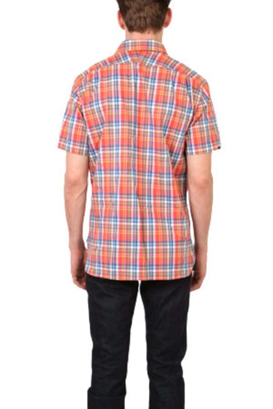  Shipley & Halmos 반팔 셔츠 Flynn 버튼 다운 탑 셸비 플레드 - OTHER BRANDS