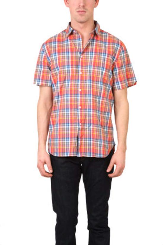  Shipley & Halmos 반팔 셔츠 Flynn 버튼 다운 탑 셸비 플레드