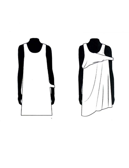  MM6 메종마르지엘라 미디 원피스 Mm6 메종 마르지엘라 비대칭 미디 드레스 블랙 - MM6 MAISON MARGIELA