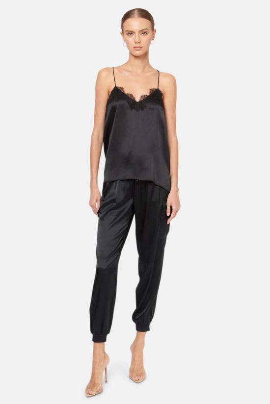  카미 뉴욕 민소매 티셔츠 캐미 뉴욕 레이서 샤르뫼즈 캐미 블랙 - CAMI NYC