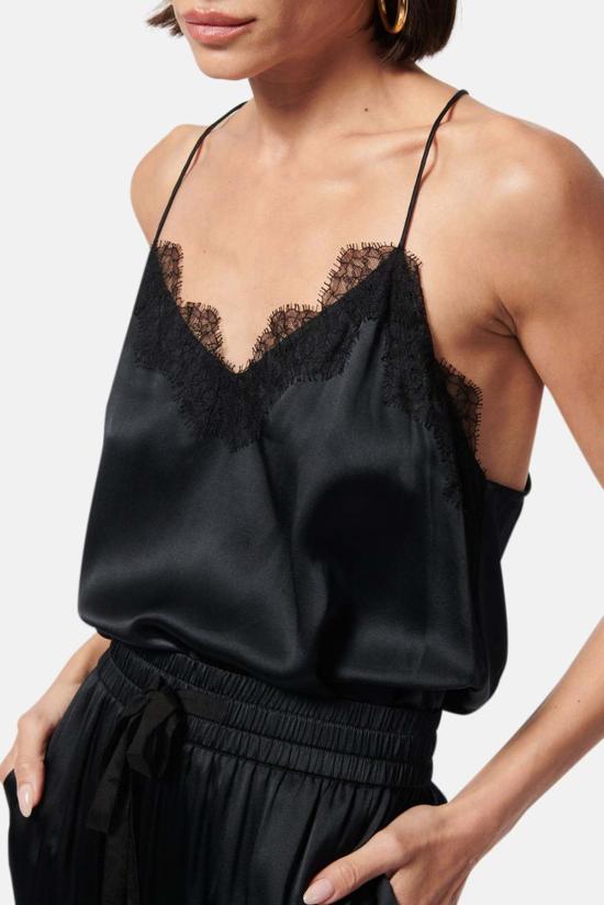  카미 뉴욕 민소매 티셔츠 캐미 뉴욕 레이서 샤르뫼즈 캐미 블랙 - CAMI NYC