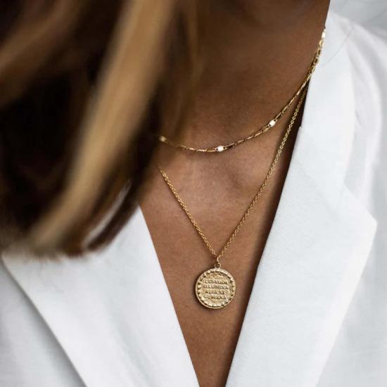  아가페 목걸이/팬던트 이시도르 초커 메탈릭 - AGAPE