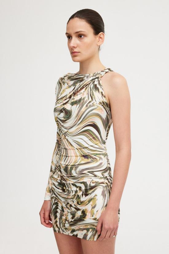  시그니피컨트 아더 숏 원피스 Significant Other Freda 미니 드레스 테크니컬러 - SIGNIFICANT OTHER