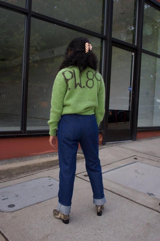  카린 데님 팬츠 칼린 원톤 버튼 플라이 진 - CARLEEN