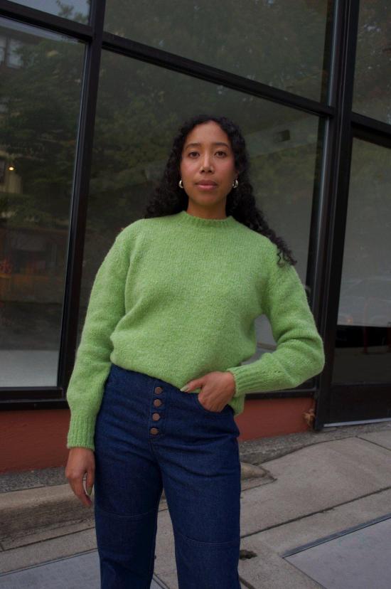  카린 데님 팬츠 칼린 원톤 버튼 플라이 진 - CARLEEN