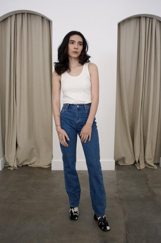  롤라스 데님 팬츠 오리지널 스트레이트 애슐리 블루