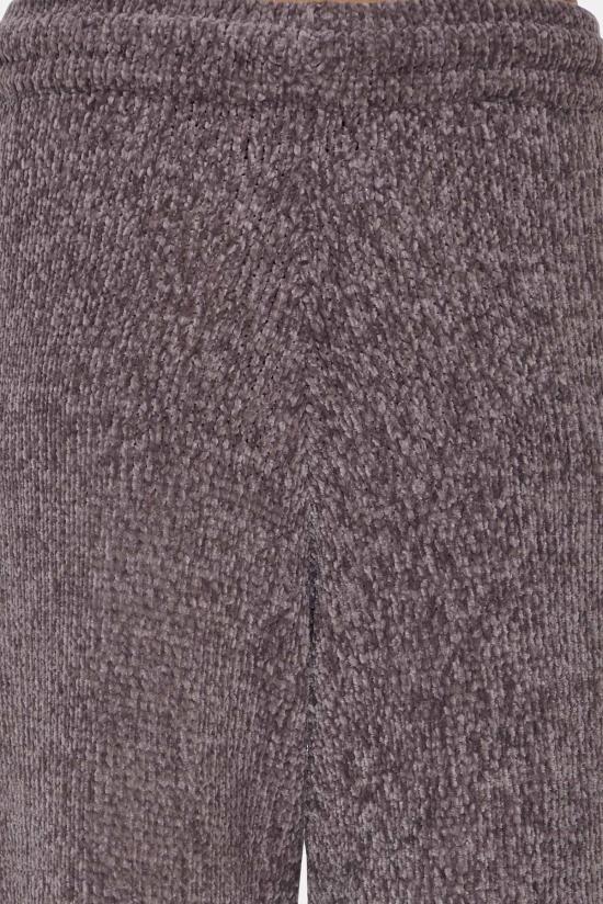  더 타일 클럽 스트레이트 팬츠 타일 클럽 마일리 셰닐 와이드 레그 팬츠 차콜 - THE TILE CLUB