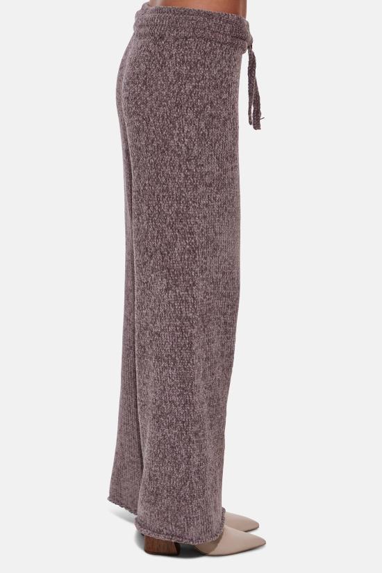  더 타일 클럽 스트레이트 팬츠 타일 클럽 마일리 셰닐 와이드 레그 팬츠 차콜 - THE TILE CLUB