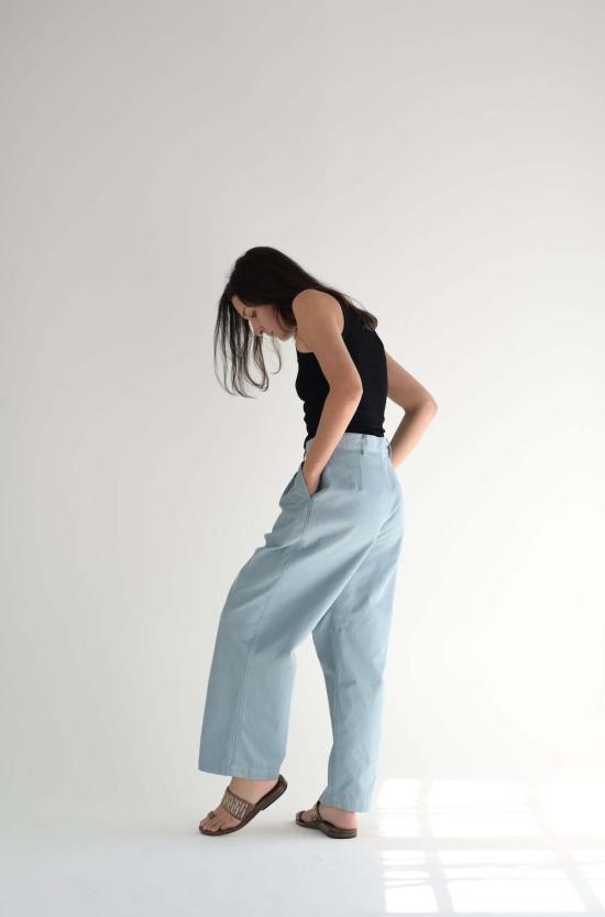  소피 드후레 스트레이트 팬츠 소피 도르 프루프 팬츠 레이크 - SOFIE D'HOORE