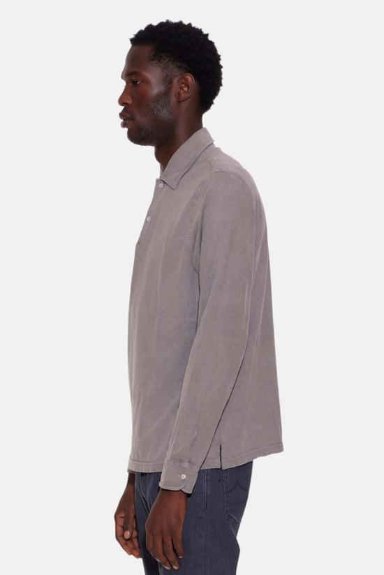  아스페시 폴로 티셔츠 Aspesi Luigi 긴팔 폴로 카본 - ASPESI