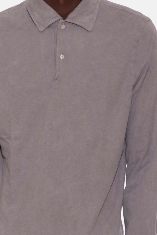  아스페시 폴로 티셔츠 Aspesi Luigi 긴팔 폴로 카본 - ASPESI