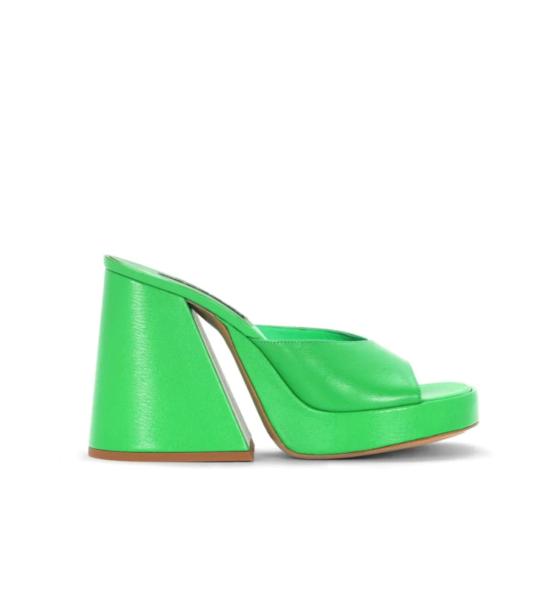  사이먼밀러 뮬/슬리퍼 사이먼 밀러 슬라이스 힐 그라스 그린 - SIMONMILLER