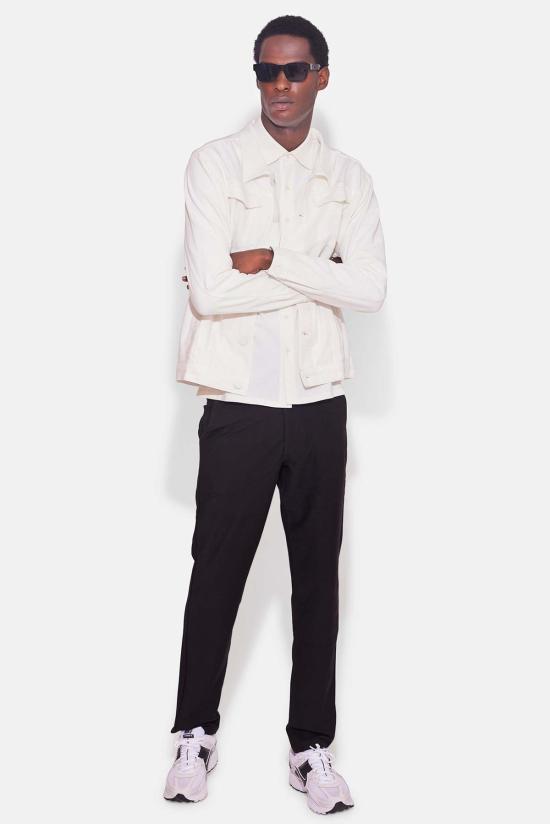  Blue&Cream 긴팔 셔츠 블루&크림 라이트 트러커 재킷 화이트 - BLUE&CREAM