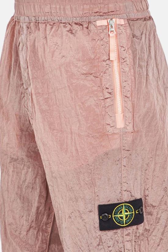  스톤 아일랜드 트레이닝/조거 팬츠 스톤아일랜드 에코닐 나일론 메탈 루즈 팬츠 핑크 - STONE ISLAND