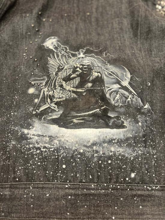  블루&크림 데님 자켓 빈티지  라 플레임 재패니즈 셀비지 재킷 데님 - BLUE&CREAM