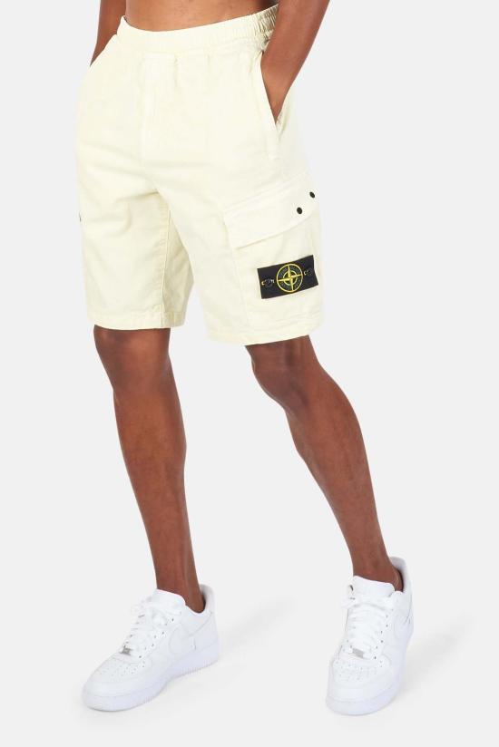  스톤 아일랜드 숏팬츠 스톤아일랜드 카고 버뮤다 반바지 레몬 - STONE ISLAND