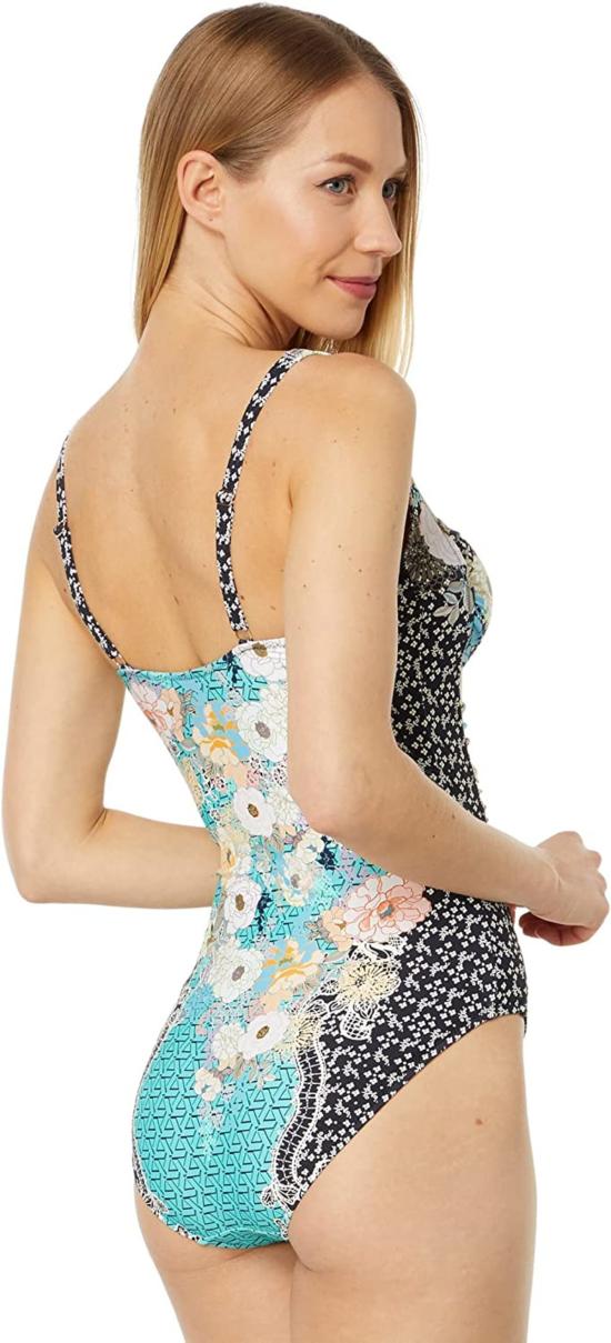  조니 와스 원피스 수영복 조니 와즈 밀라 러칭 원피스 멀티컬러 - JOHNNY WAS