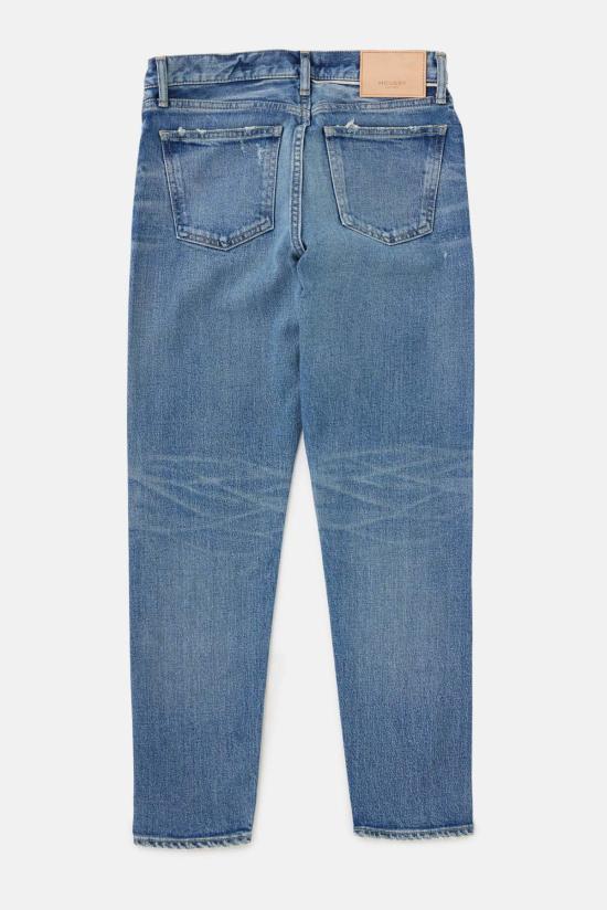  마우지 데님 팬츠 무시 아베날 테이퍼드 블루 - MOUSSY