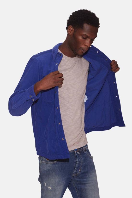  아스페시 긴팔 셔츠 Aspesi Camicia 웨스턴  울트라마린 블루 - ASPESI