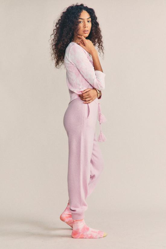  러브쉐이크팬시 긴팔 티셔츠 러브 쉑 팬시 율리아 탑 슈가 포피 핸드 다이 - LOVESHACKFANCY