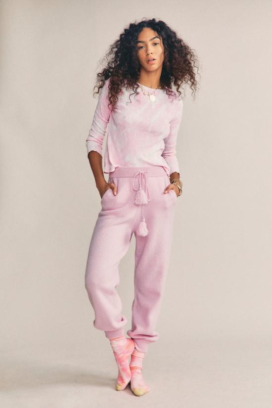  러브쉐이크팬시 긴팔 티셔츠 러브 쉑 팬시 율리아 탑 슈가 포피 핸드 다이 - LOVESHACKFANCY