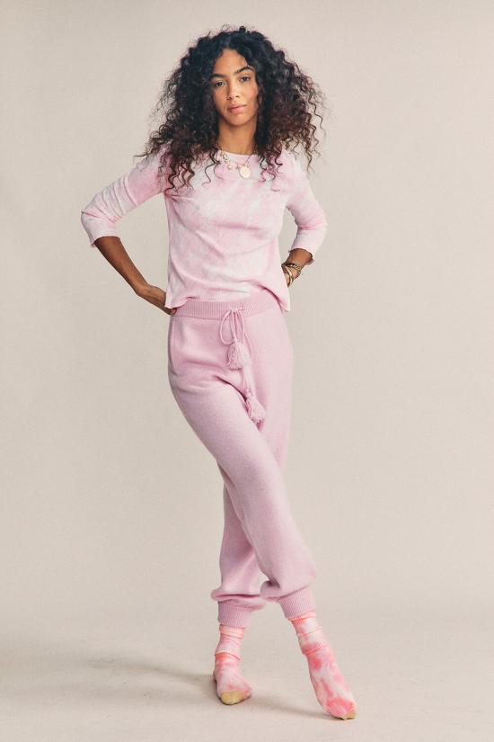  러브쉐이크팬시 긴팔 티셔츠 러브 쉑 팬시 율리아 탑 슈가 포피 핸드 다이 - LOVESHACKFANCY