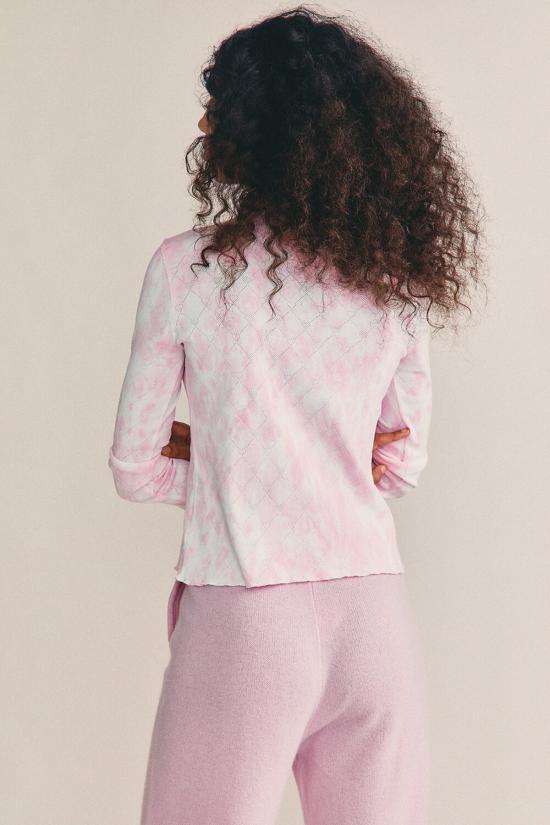  러브쉐이크팬시 긴팔 티셔츠 러브 쉑 팬시 율리아 탑 슈가 포피 핸드 다이 - LOVESHACKFANCY