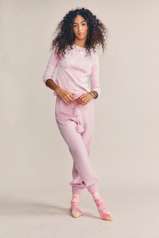  러브쉐이크팬시 긴팔 티셔츠 러브 쉑 팬시 율리아 탑 슈가 포피 핸드 다이 - LOVESHACKFANCY