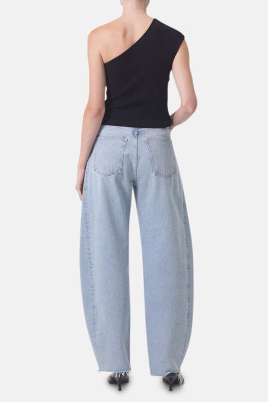  에이골디 데님 팬츠 아골드 루나 하이라이즈 피스드 테이퍼 진 보이드 - AGOLDE