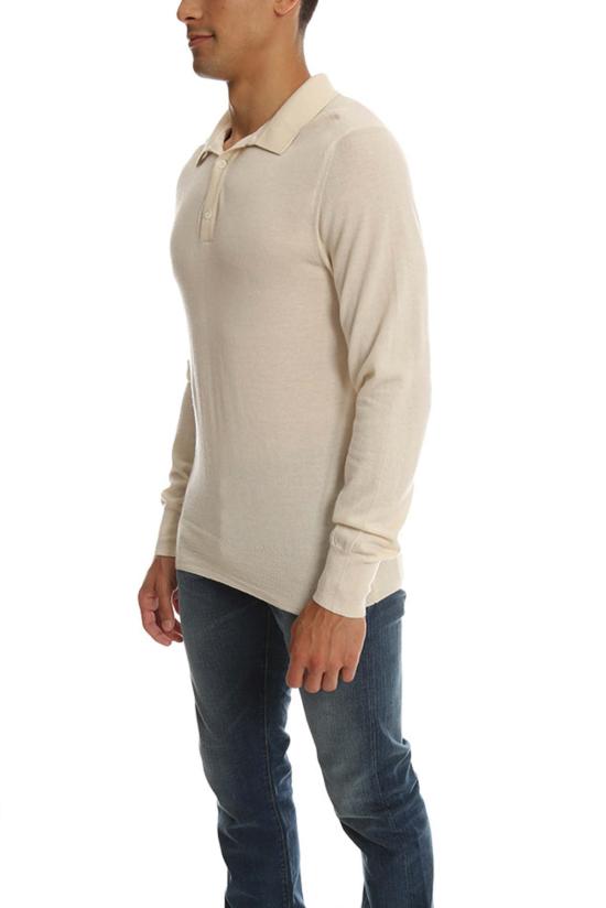  Simon Spurr 폴로 티셔츠 사이먼 스퍼 캐시미어 럭비 화이트 - SIMON SPURR