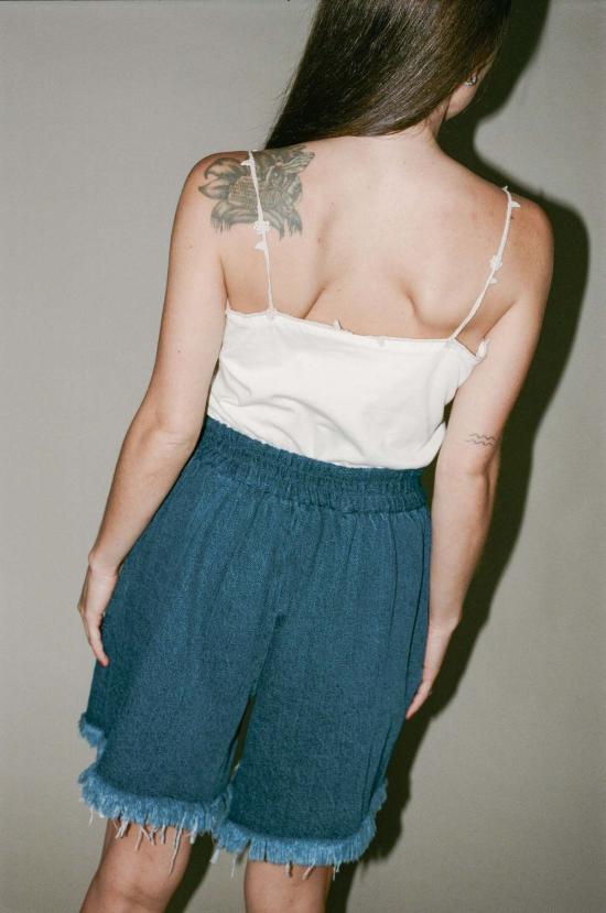  Gabriele Skucas 민소매 티셔츠 가브리엘 스쿠카스 스템 탱크 탑 화이트 - OTHER BRANDS