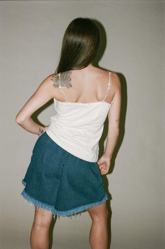  Gabriele Skucas 민소매 티셔츠 가브리엘 스쿠카스 스템 탱크탑 화이트 - OTHER BRANDS